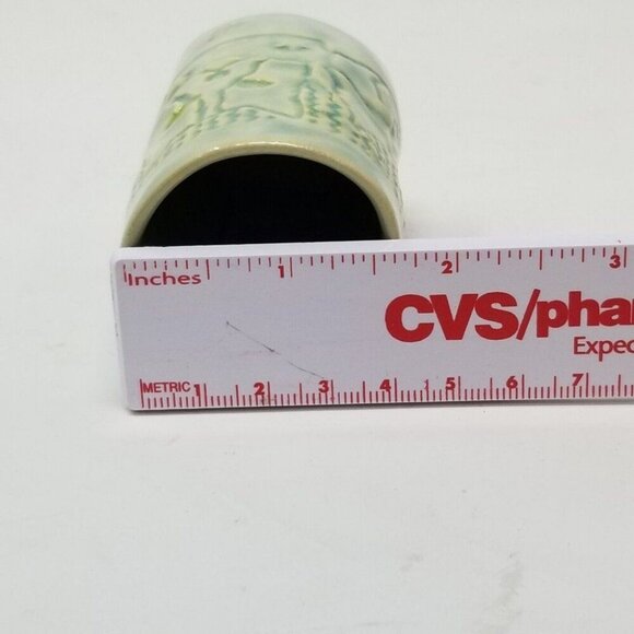 Hand Made Stoneware Pottery Cup With Cats Hearts & Paw Prints Signed by KH - Picture 9 of 10